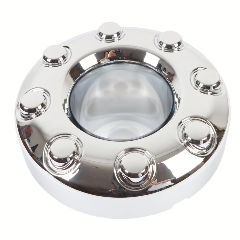 PPCovers 1PCS Replacement for 2005-2018 F350 Dually Front 4X4 Open Chrome Wheel Center Hub Cap - Image 1